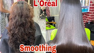 L’Oréal Hair Smoothing Straightening कैंसे करे HAIR SMOOTHING हिंदी में। Step by Step [upl. by Wera]