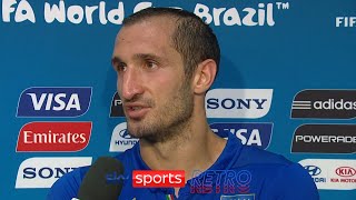 Giorgio Chiellini after being bitten by Luis Suarez at the 2014 World Cup [upl. by Mourant9]