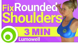 Posture Exercises Rounded Shoulders Fix Your Shoulder Posture [upl. by Anal]