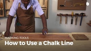 How to Use a Chalk Line  Woodworking [upl. by Grane]