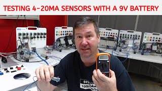 Testing 420mA Sensors with a 9V Battery and a 10 Multimeter [upl. by Gean]