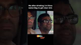 Drinking 34 litres for clear skin phirherapheri pareshrawal shemaroomemes kidneypatient shorts [upl. by Narot]