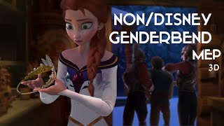 NonDisney Genderbend MEP 3D [upl. by Nnylekoorb]