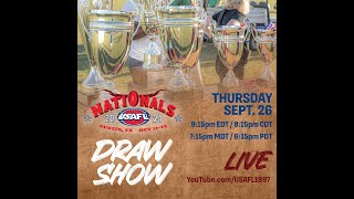 2024 USAFL Nationals Draw Show [upl. by Laekcim427]