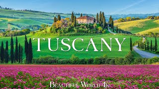 Tuscany 4K • Explore Rolling Hills Vineyards and Timeless Villages Of Italy • 4K VIDEO HD [upl. by Saimon35]