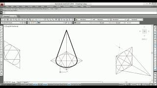 Draw the isometric view of a cone of 30 mm base diameter and axis 50mm long lecture 7 [upl. by Renado]