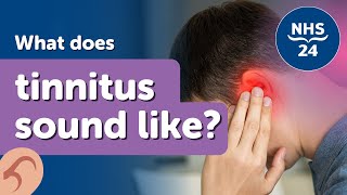 What does tinnitus sound like Ringing cracking buzzing examples [upl. by Arebma]