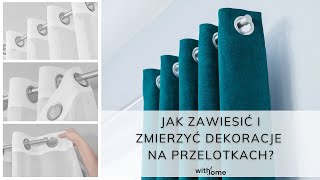 Przelotki  zasłony i firany na przelotkach Withome [upl. by Gnilrets]