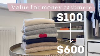 Comparing High Street Mid Luxury And High End Cashmere  100 honest review of 7 cashmere brands [upl. by Ahker]