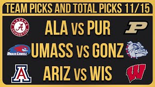 College Basketball Picks amp Predictions Today 111524  NCAAB Picks Today [upl. by Yssis447]