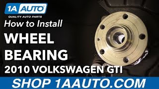 How to Replace Rear Wheel Bearing on VW Golf [upl. by Nevuer]