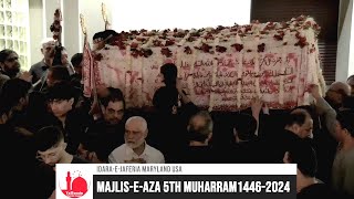 IdaraeJaferia Maryland USA  Noha  Taboot  Maatamdari  5th Muharram 1446  7112024 [upl. by Grizel]