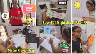 Starlett Forgot Her Project At Home😫ICSE 7thMATHSHISTORY Project Prep✍Full Night Revision Study📚 [upl. by Toshiko911]