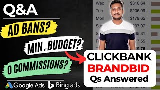 Clickbank Affiliate Marketing with GoogleBing Ads Brand Bidding QampA 2024 [upl. by Daniyal]