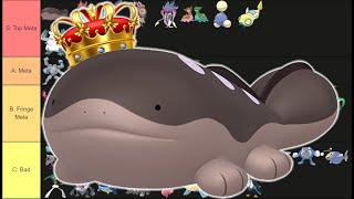 MAX OUT Great League Tier List ClodsireFeraligatr is BROKEN [upl. by Atekahs]