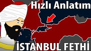 1453 İstanbulun Fethi  Harita Üzerinde Hızlı Anlatım [upl. by Lipkin20]