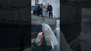 A touching story about a mother whale calling for help from the sailors on the ship to save her baby [upl. by Picardi612]