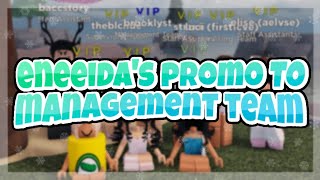 Eneeidas Promotion To Management Team  Frappe ROBLOX [upl. by Ahsiet]