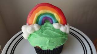 Decorating Cupcakes 34 Rainbow Cupcakes [upl. by Grube]