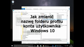 Jak zmienić nazwę folderu profilu konta użytkownika Windows 10 [upl. by Elaynad]