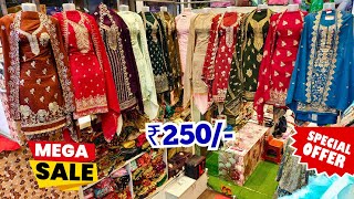 Fancy Suits At Only ₹250 Damaka OFFER Wedding Dresses Lowest Price Zubeda Creation [upl. by Aitercal370]