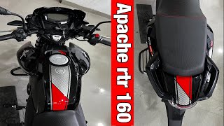 TVS apache rtr 160cc 2v details review in Hindi apache rtr 160 price [upl. by Sinylg59]