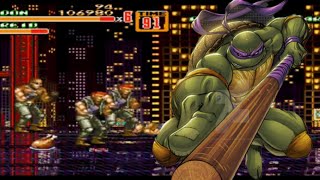 Street Of Rage 2 VS TMNT The Hyperstone Heist  Donatello Longplay [upl. by Anyale134]