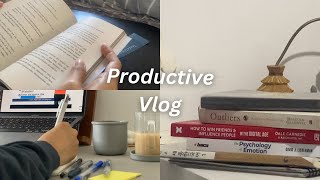 Productive vlog  read study new books prol tape dimsum [upl. by Akemat242]