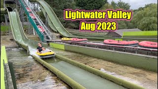 Lightwater Valley vlog Aug 2023 [upl. by Akenn320]