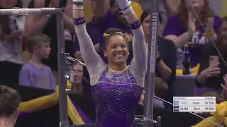 Haleigh Bryant NearPerfect 9975 Bars LSU vs UNC 31524 [upl. by Baras]