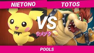 【スマブラSP】ウメブラSP5 POOLS  DNG  NietonoPichu vs ととすBowser  Umebura SP5  Smash Ultimate [upl. by Nosyd]