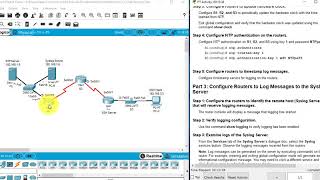 2613 Packet Tracer  Configure Cisco Routers for Syslog NTP and SSH Operations [upl. by Persian]