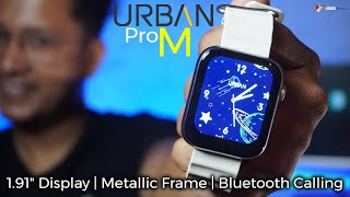 URBAN Pro M Smartwatch  191quot Display  Metallic Frame  Bluetooth Calling datadock [upl. by Airamalegna111]