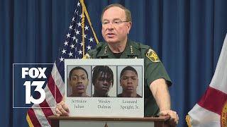 Full Press Conference Sheriff Grady Judd on officer shot by teen with criminal record [upl. by Merrili]