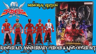 Ranger Key Anniversary Heroes amp KingOhger Set Memorial Edition Review  Kaizoku Sentai Gokaiger [upl. by Hakilam]