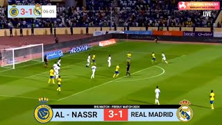 🔴 LIVE AL NASSR VS REAL MADRID 31⚽Ronaldo Hattrick Again Fredly match 2024Highlight amp All Goals [upl. by Cale]