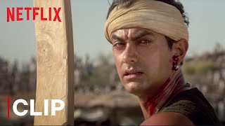 Aamir Khans Last Ball Six  Lagaan Ending Scene  Netflix India [upl. by Bennet]