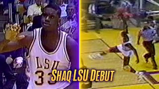 Shaquille ONeal LSU Debut [upl. by Aivon]