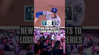 The moment New York lost the World Series mlb baseball worldseries [upl. by Eidod]