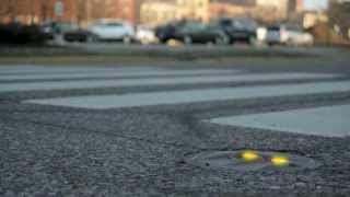 Crosswalk Warning Lights  LaneLight Demo  Designed to target a Distracted Drivers Tunnel Vision [upl. by Turrell]