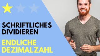 Schriftliches Dividieren Mit Rest Endliche Dezimalzahl [upl. by Heinrik622]