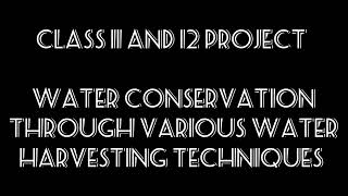 Water Harvesting Full EVS Project Class 11 and 12  Maharashtra Board  bestevsproject [upl. by Anirdna]