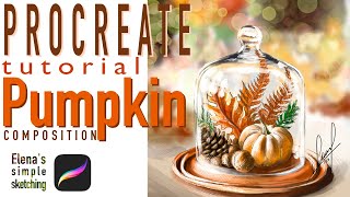 Procreate Tutorial Pumpkin Season [upl. by Acinelav539]