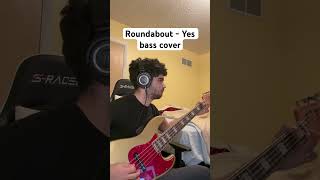 Roundabout  Yes bass cover shorts fyp guitar bass bassboosted 70s memes [upl. by Reine276]