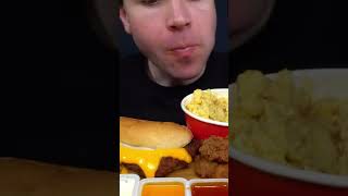 Best Chick Fil A Mukbang mukbang food eating burger chickfilamukbang fastfood [upl. by Perreault919]