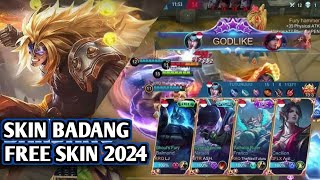 FREE SKIN BADANG 2024  MOBILE LEGENDS GAME PLAY [upl. by Stargell]