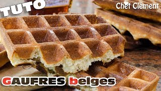 Recette INRATABLE  GAUFRES BELGES ou lyonnaises  Chef Clément [upl. by Helm843]