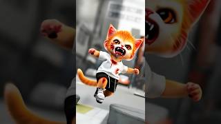 Zombie Kitten 🧟🙀 cat catlover kitten shorts aiartcomm dog edit pets animals love cartoon [upl. by Rodavlas841]