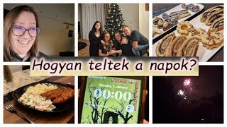 Ünnepek előtt⏪és⏩utánKarácsonyunkmiket főztem sütöttem 🎄Utolsó munkanapokÉvértékelőnk🫤🎉BUÉK🥂 [upl. by Melbourne]