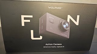 Wolfang GA100 Action Camera Unboxing [upl. by Tudela]